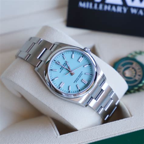 rolex oyster perpetual baby blue|rolex oyster perpetual 2020 price.